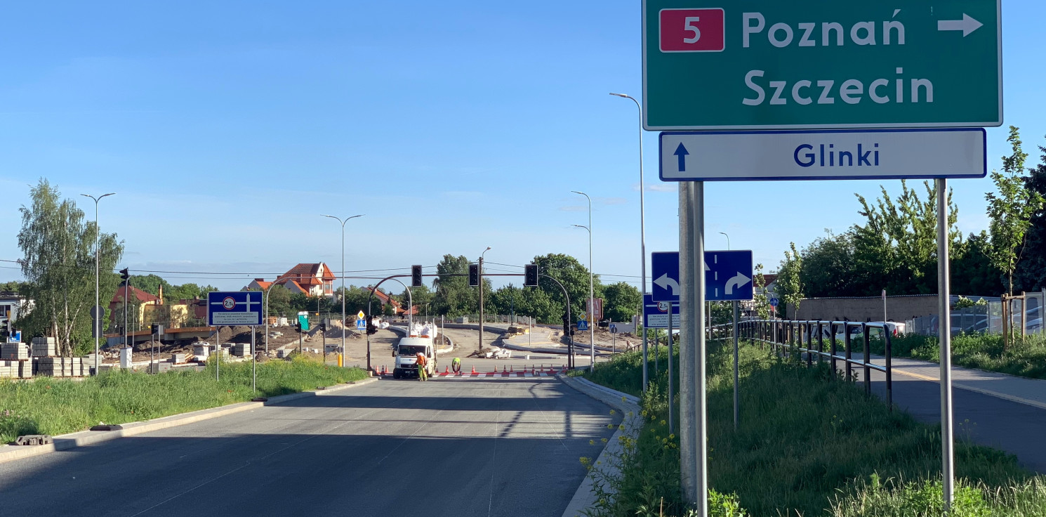 Bydgoszcz - Pojedziemy fragmentem Trasy Uniwersyteckiej