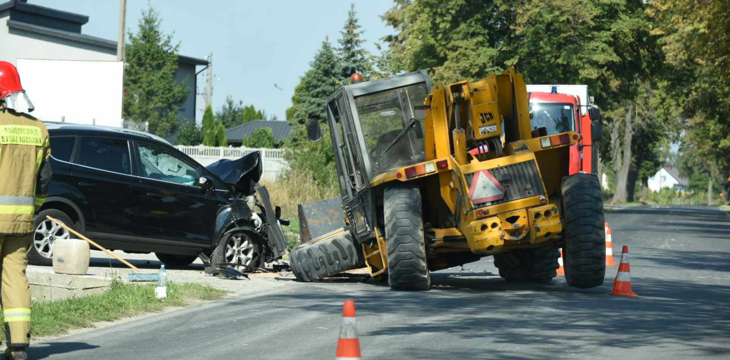 Region - Groźnie wyglądająca kraksa pod Inowrocławiem