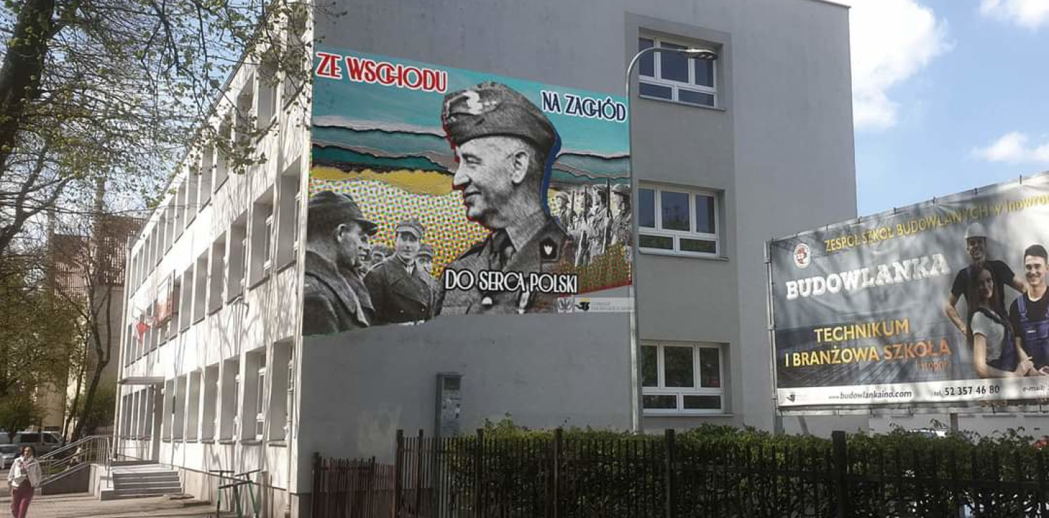 Inowrocław - Tak będzie wyglądał mural z podobizną generała