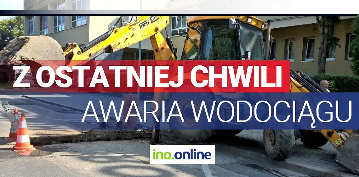 Inowrocław - Na al. Kopernika pękła rura