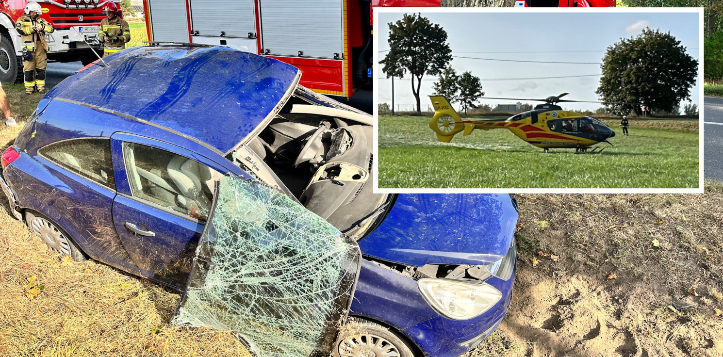 Region - Opel uderzył w drzewo, a matiz dachował