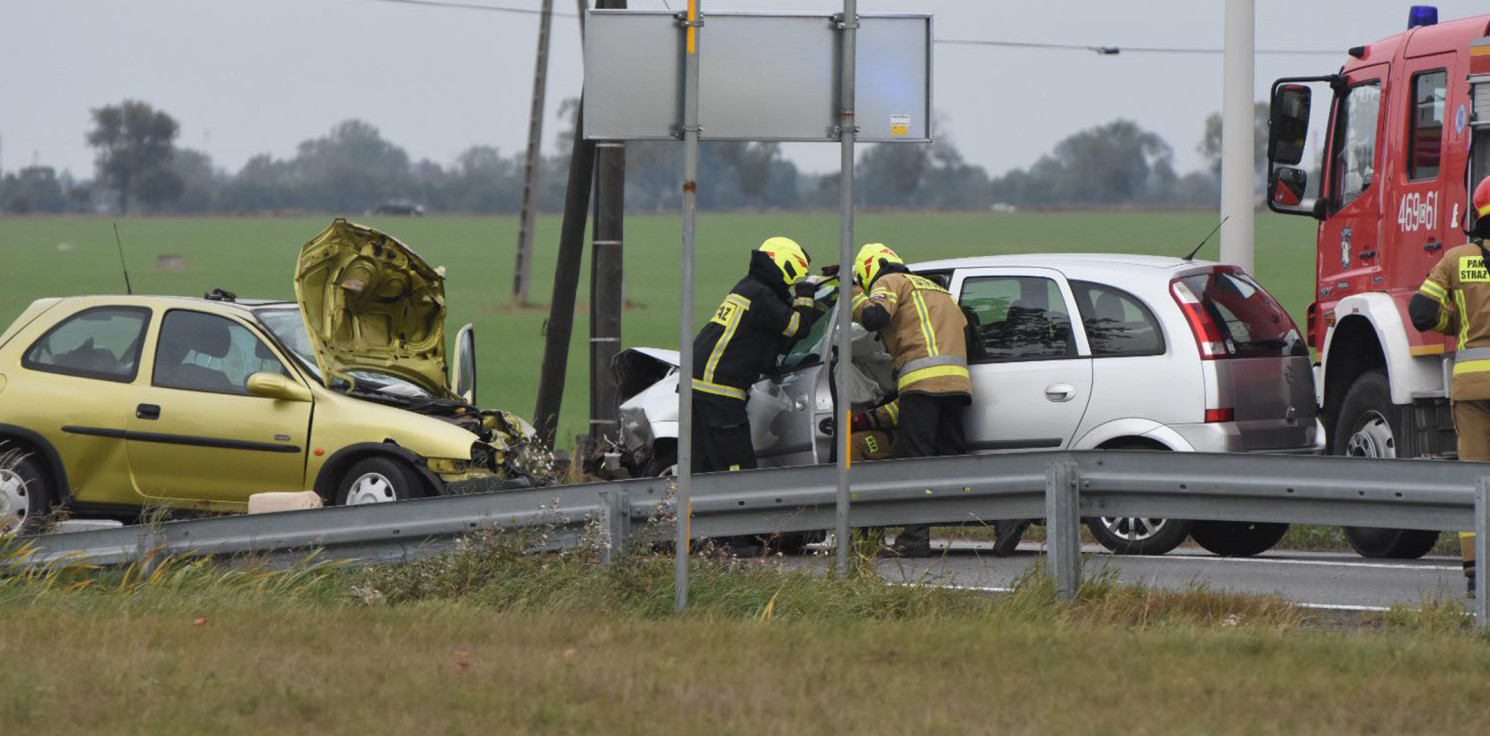 Kruszwica.online - Wypadek na drodze do Kruszwicy. Droga zablokowana