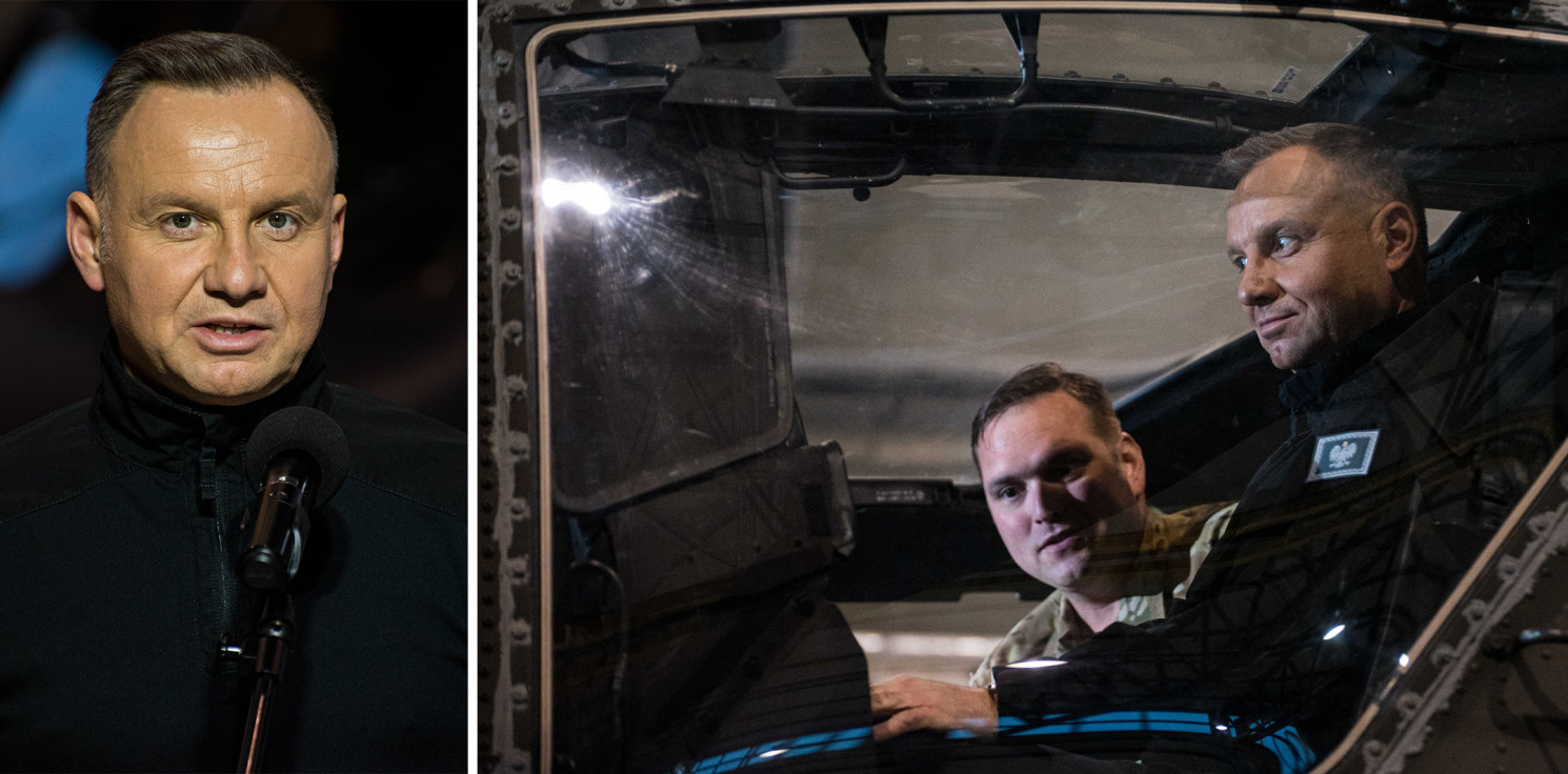 Gmina Inowrocław - Andrzej Duda w Latkowie zapowiedział rozbudowę bazy lotniczej