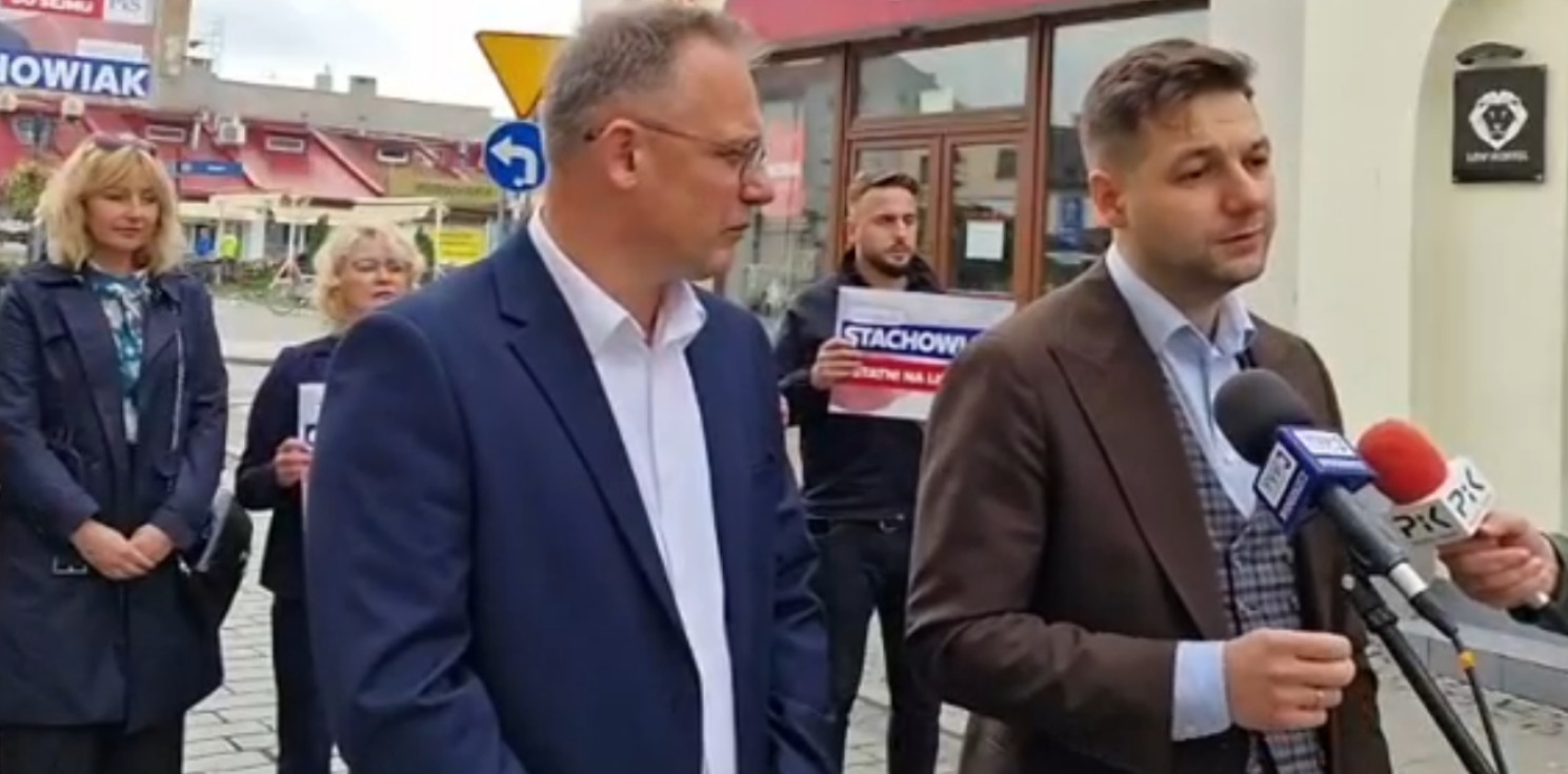 Region - Patryk Jaki udziela poparcia Stachowiakowi