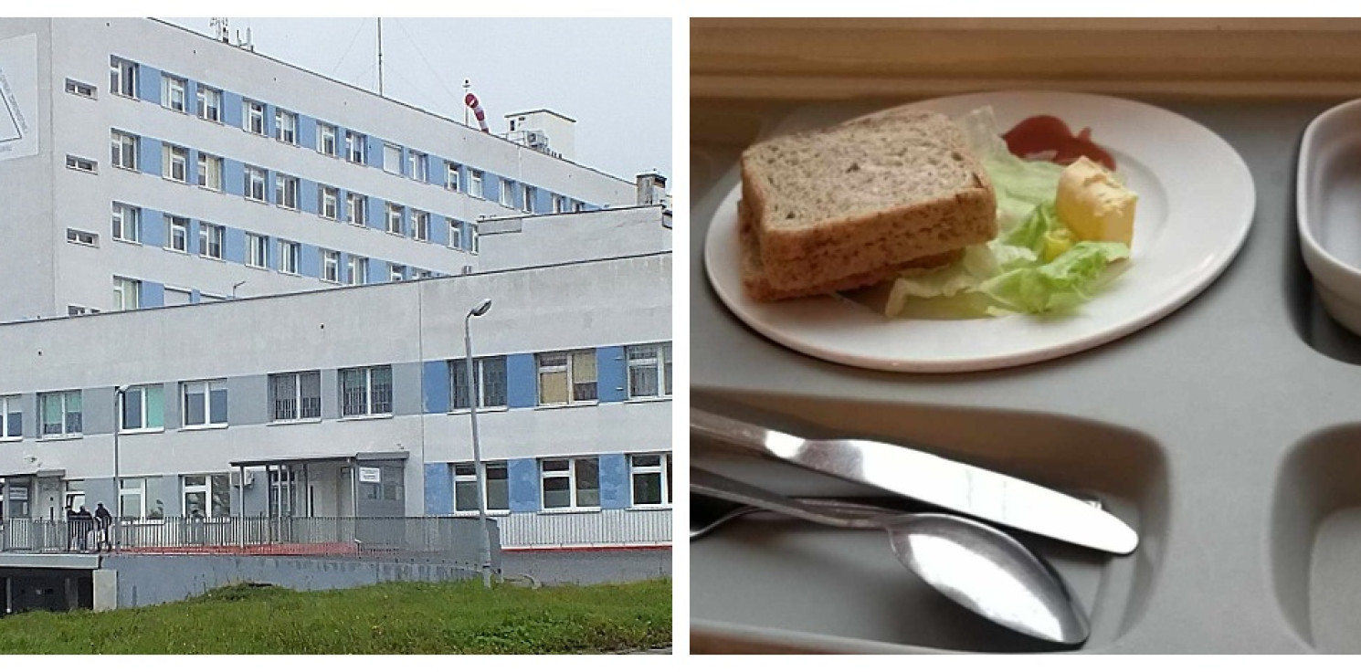 Inowrocław - Pacjentka pokazuje, jak wygląda jedzenie w szpitalu