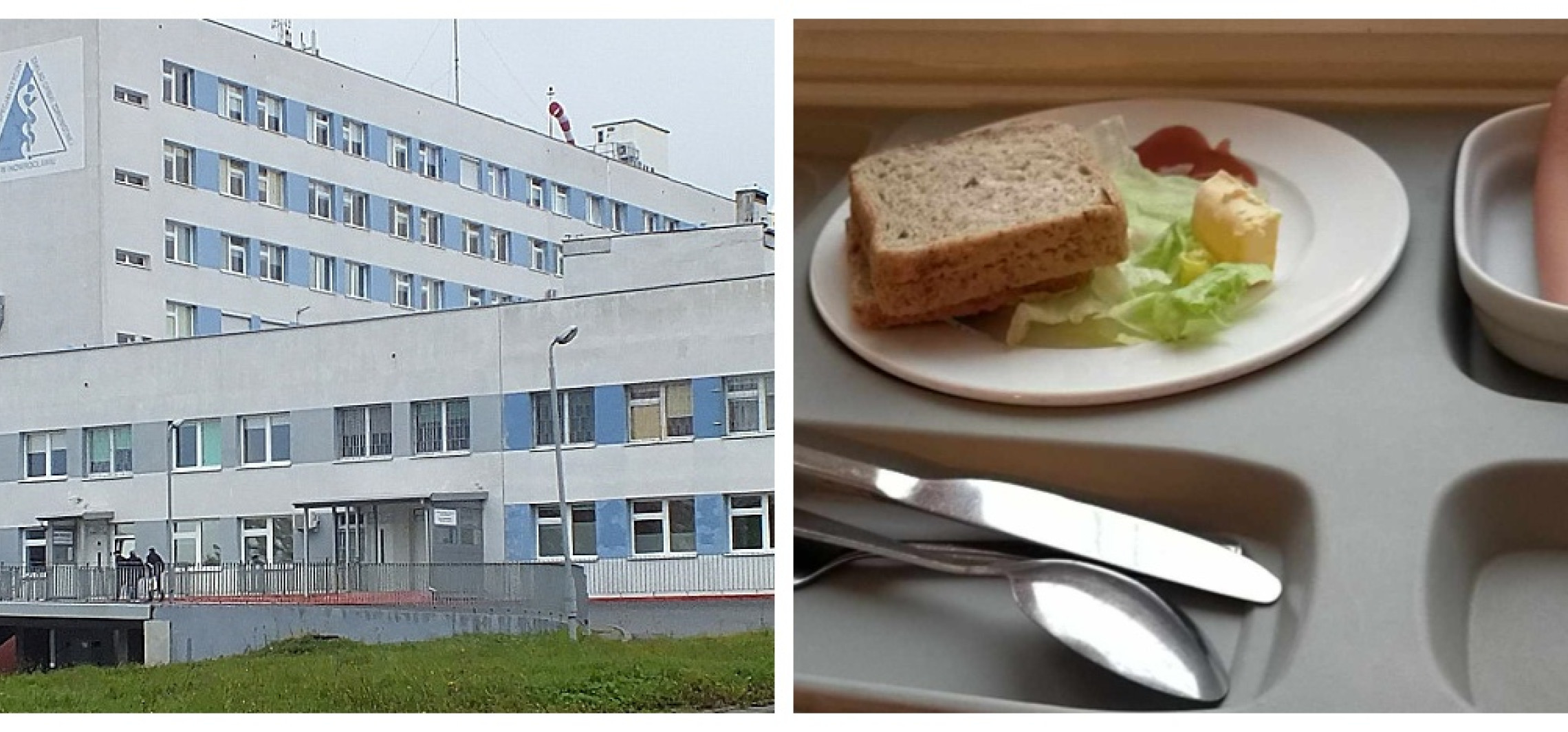 Inowrocław - Pacjentka pokazuje, jak wygląda jedzenie w szpitalu