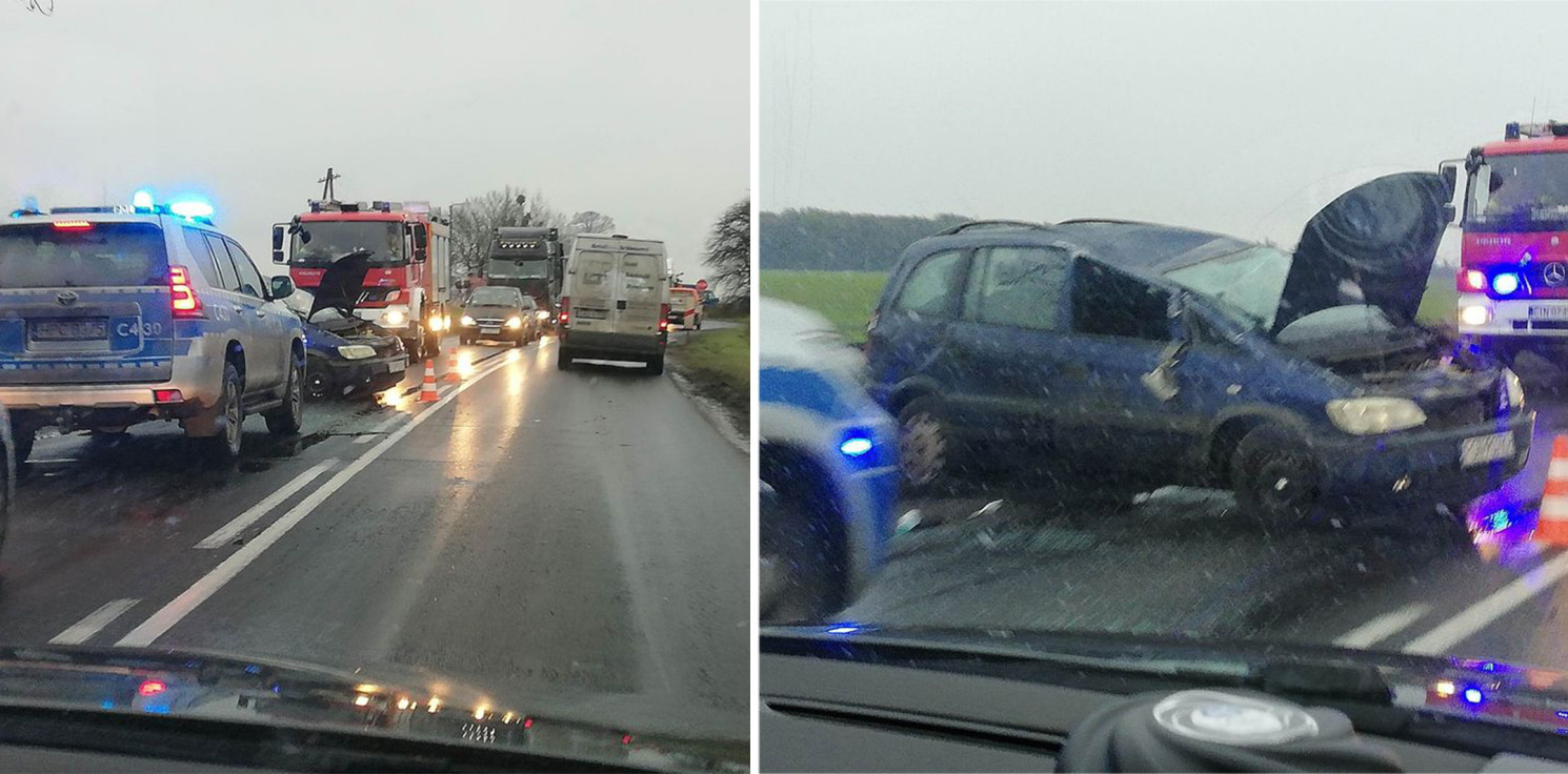 Kruszwica.online - Niebezpiecznie na drogach. Opel uderzył w drzewo