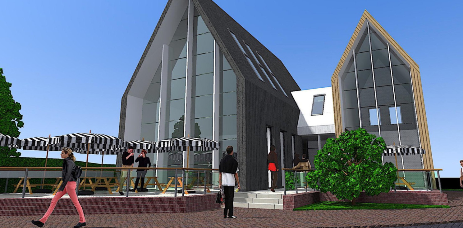 Strzelno - Nowoczesny budynek stanie w samym centrum
