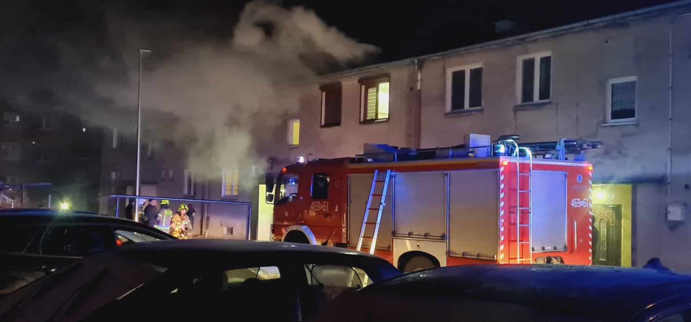 Kruszwica - Pożar w Polanowicach. Strażacy w akcji