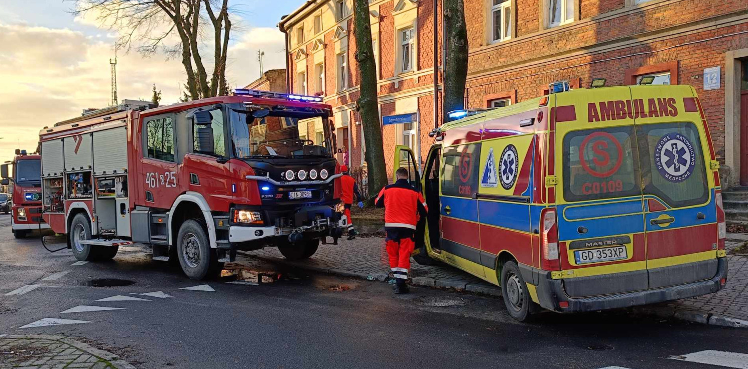 Inowrocław - Zadymienie przy Szymborskiej. Strażacy w akcji