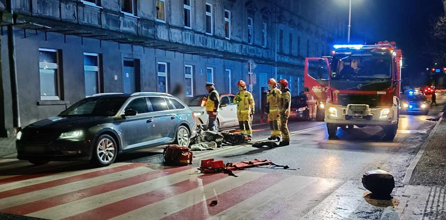 Inowrocław - Motocyklista zderzył się z osobówką
