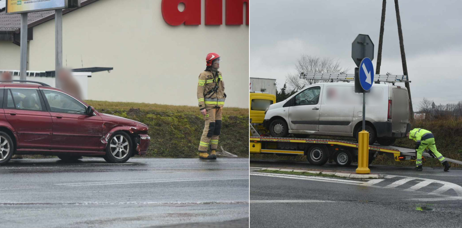 Gmina Inowrocław - Kolizja w Tupadłach. Koło Dino zderzyły się dwa auta