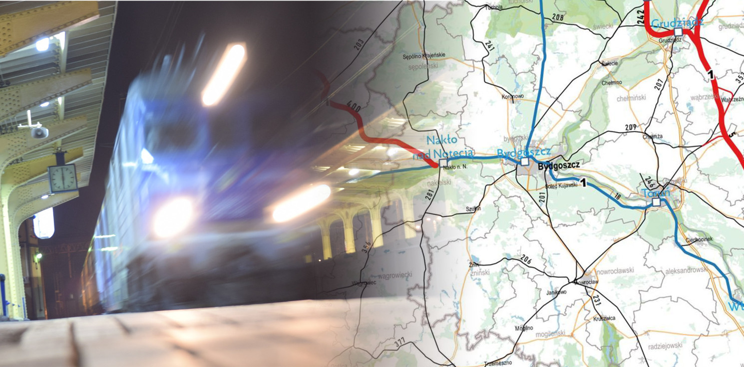 Inowrocław - Inwestycje kolejowe w ramach CPK nie dla Inowrocławia