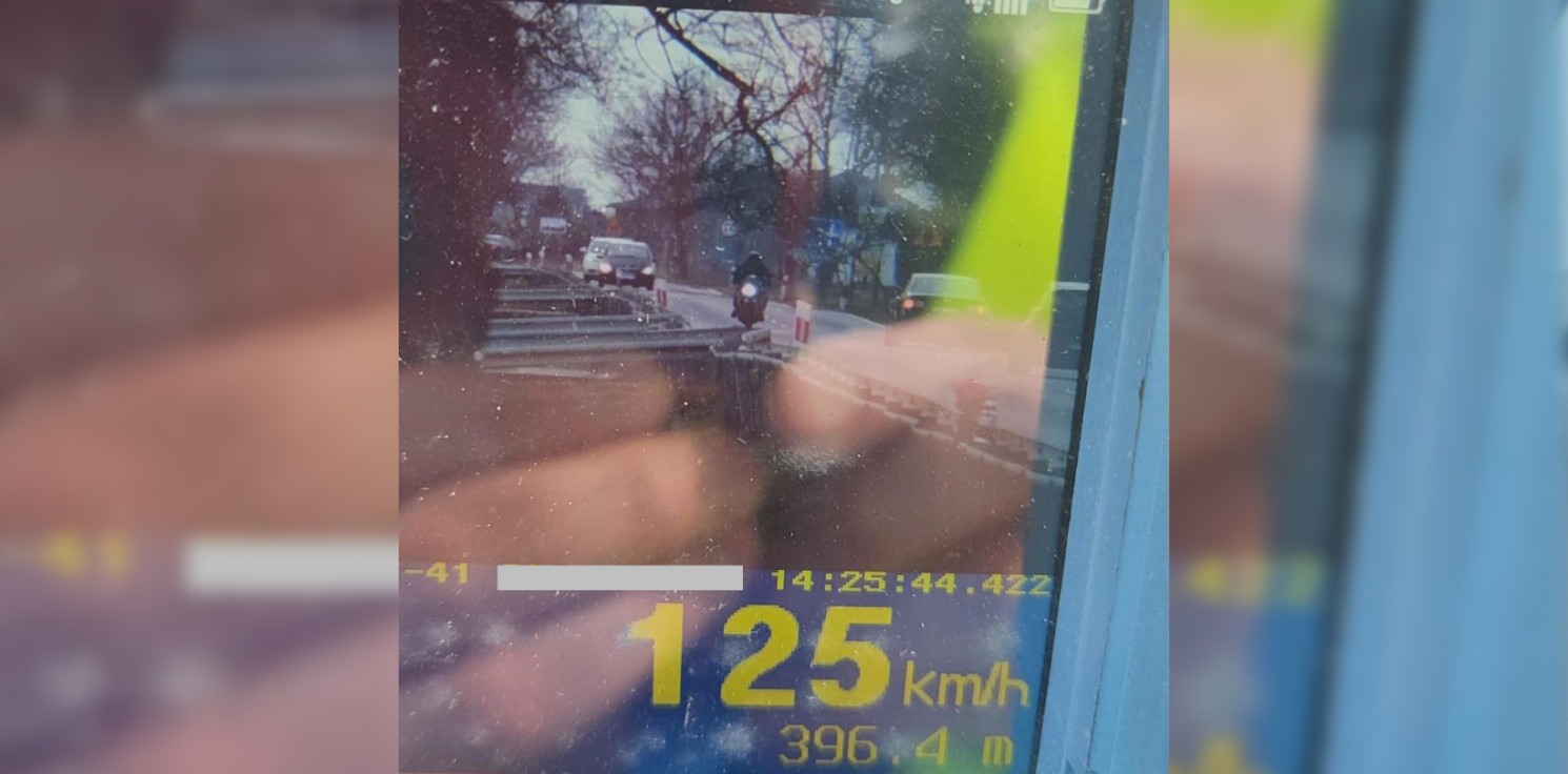 Inowrocław - Motocyklista poczuł wiosnę. Dostał srogi mandat