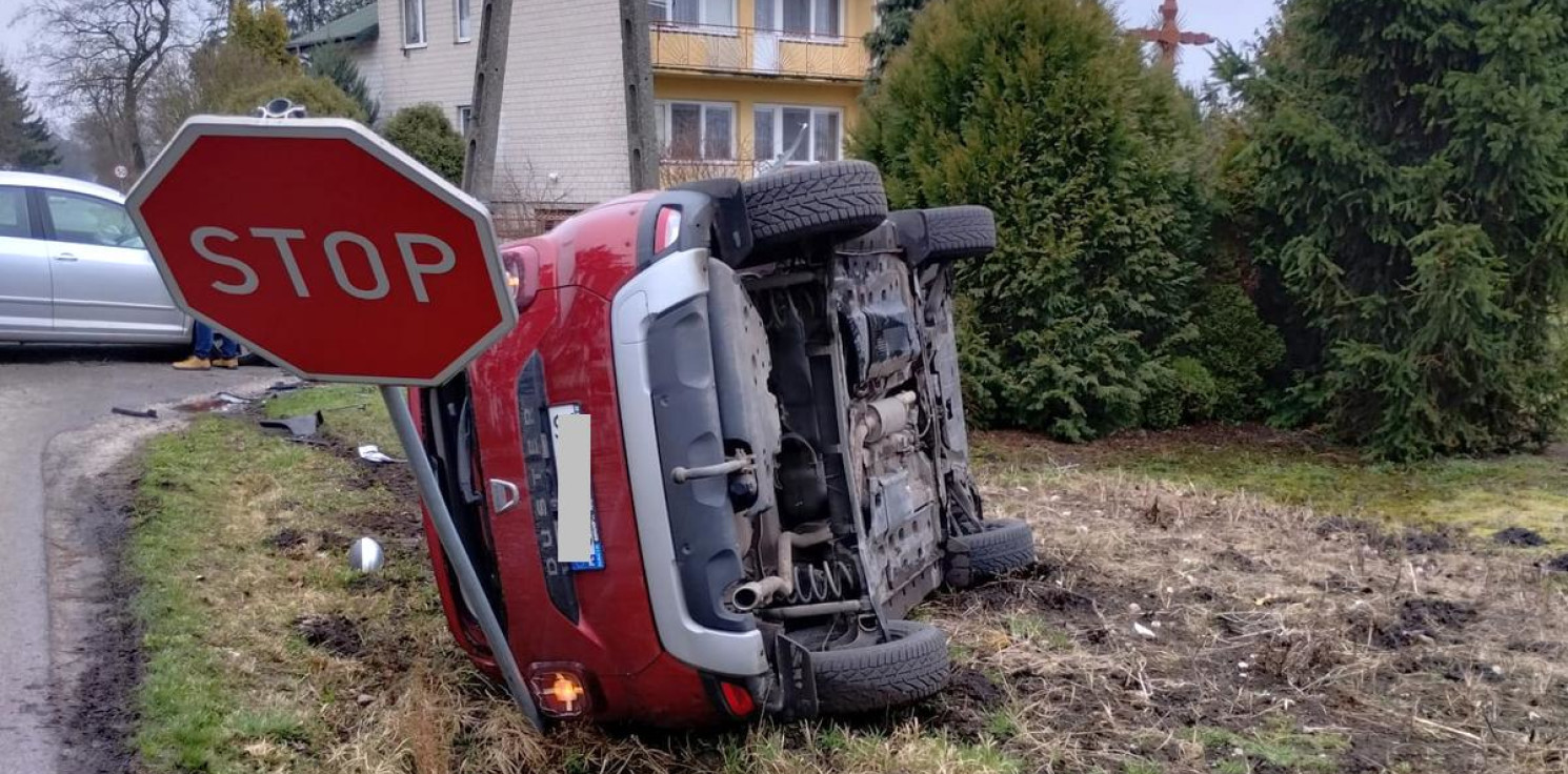 Region - Zignorowała znak "stop". Tak spowodowała kolizję