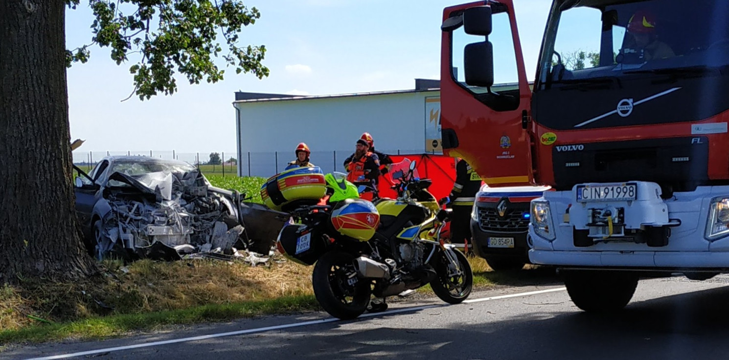 Inowrocław - Śmiertelny wypadek w Jaksicach