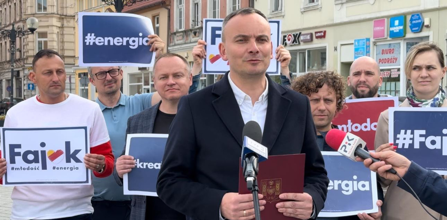 Inowrocław - Arkadiusz Fajok opowiedział o pomysłach na centrum