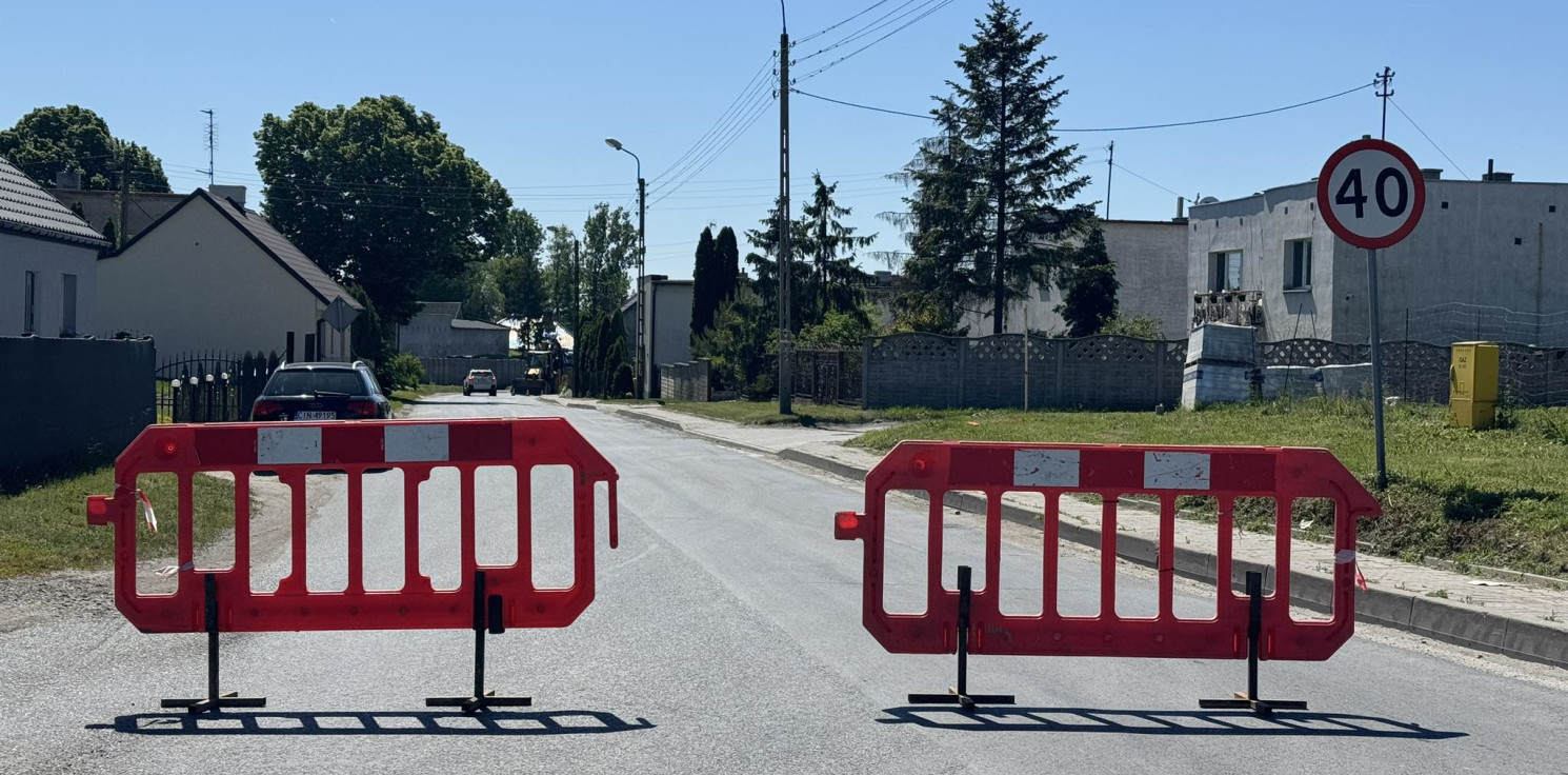 Inowrocław - Zamknięto fragment Szymborskiej. Są utrudnienia, autobusy kursują objazdem