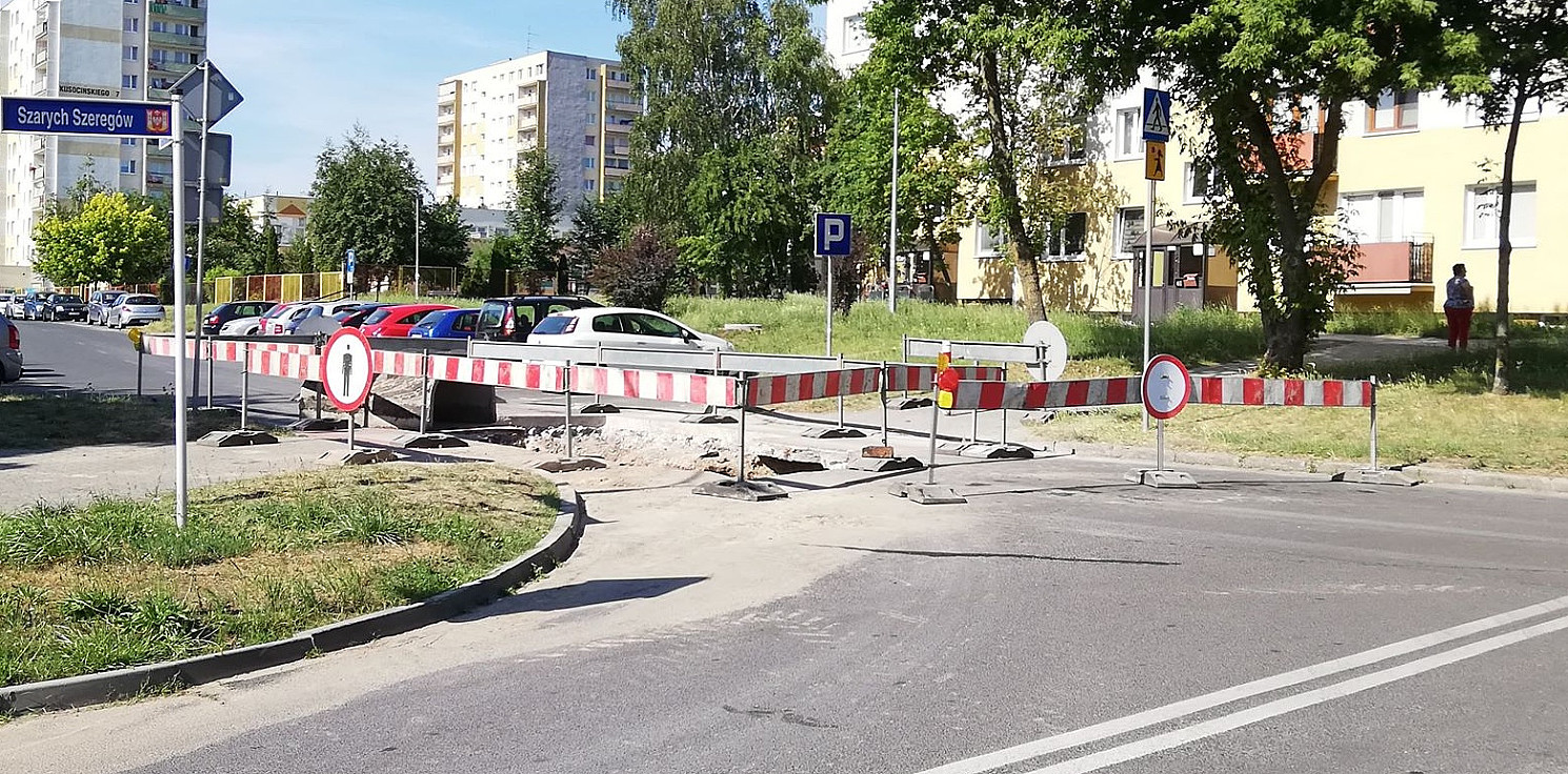 Inowrocław - Alert: Kusocińskiego bez przejazdu