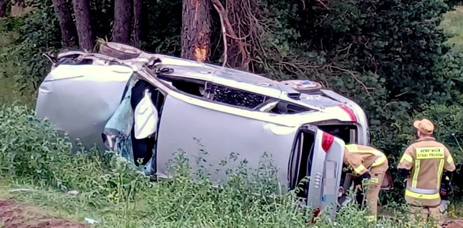 Region - 26-latka kierująca audi uderzyła w drzewo. Była pijana i... nie miała prawa jazdy