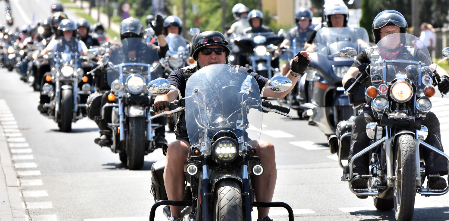 Inowrocław - Przez Inowrocław przejechała wielka parada motocykli
