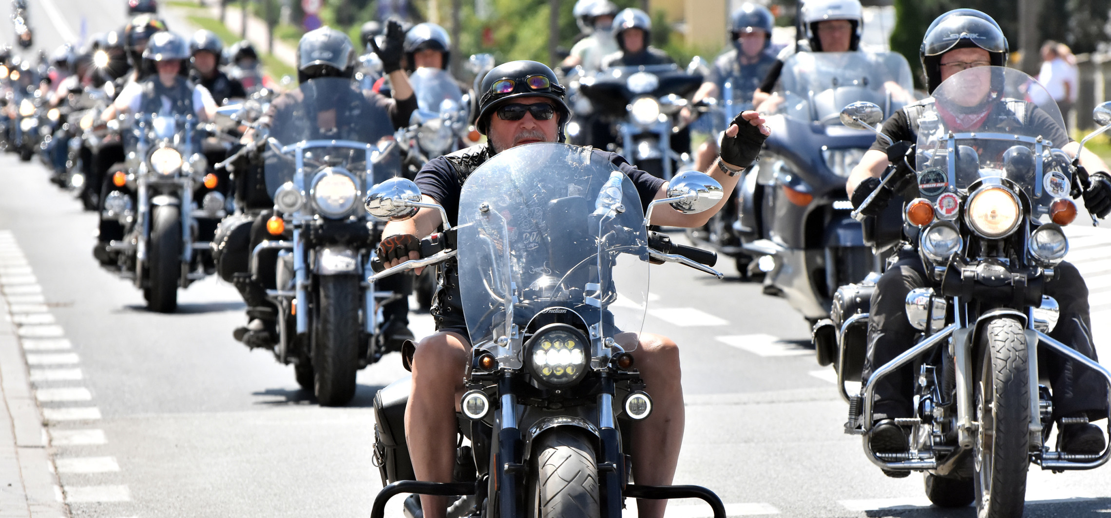 Inowrocław - Przez Inowrocław przejechała wielka parada motocykli