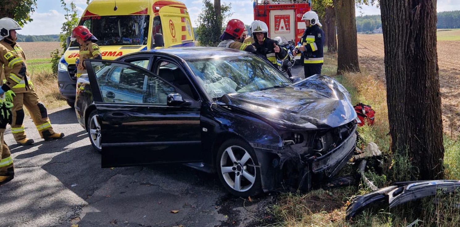 Mogilno - Autem uderzył w drzewo. To kolejny taki wypadek w regionie