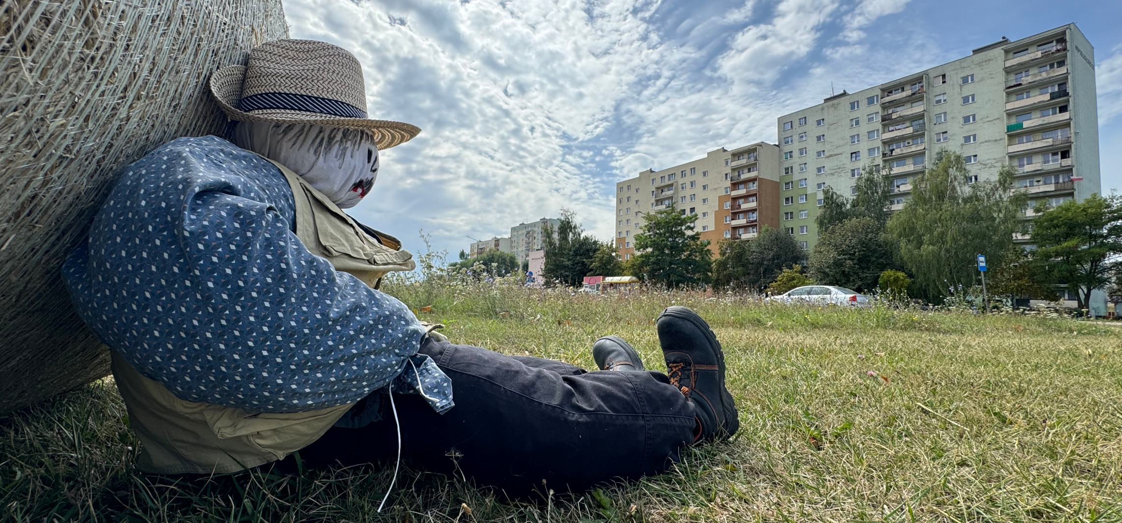 Inowrocław - Niecodzienna instalacja na osiedlu Rąbin. Zwiastuje dożynki