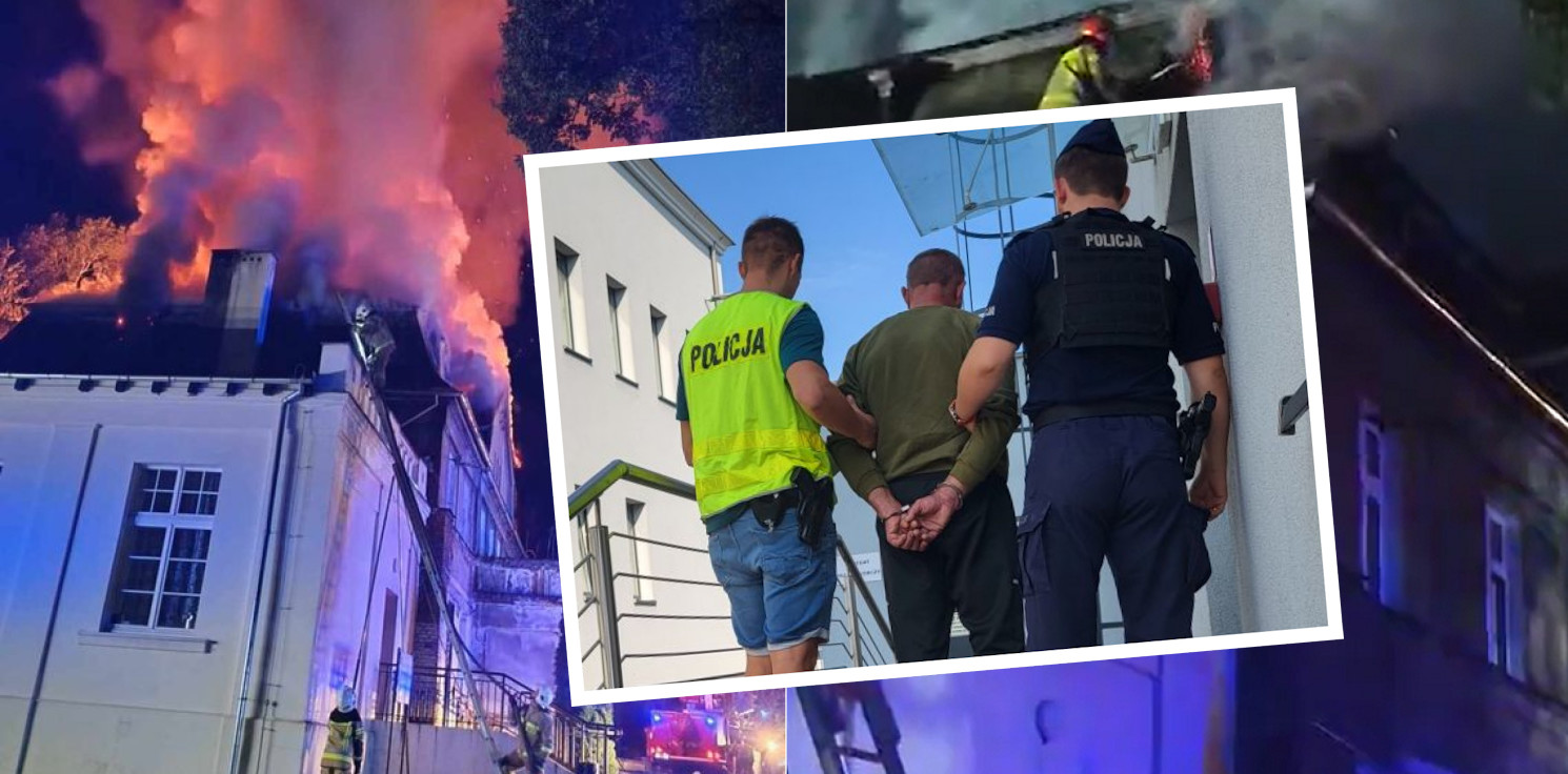 Złotniki Kuj. - Podpalił pałac i szopę, a potem przyglądał się akcji gaszenia