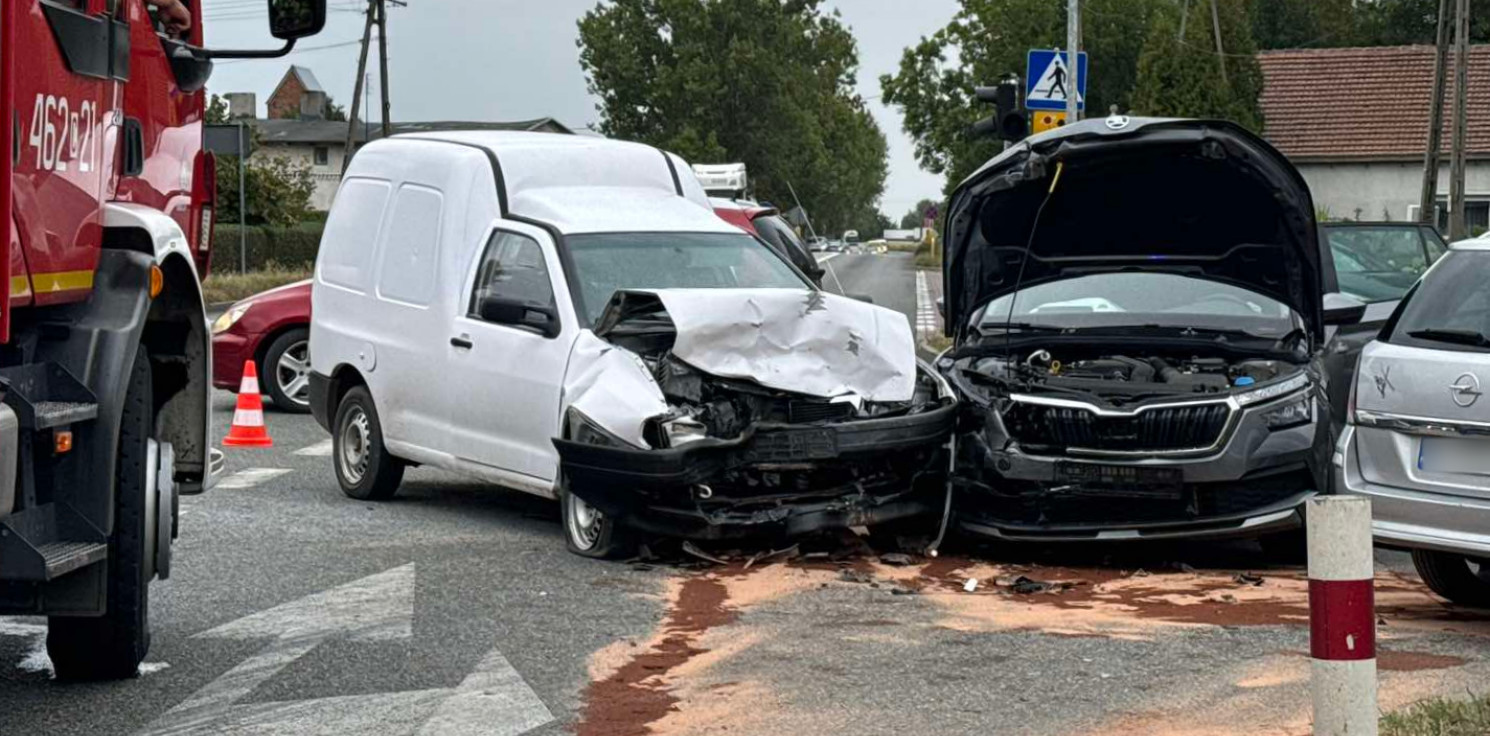 Gmina Inowrocław - Wypadek w Jaksicach. Utrudnienia na drodze do Bydgoszczy