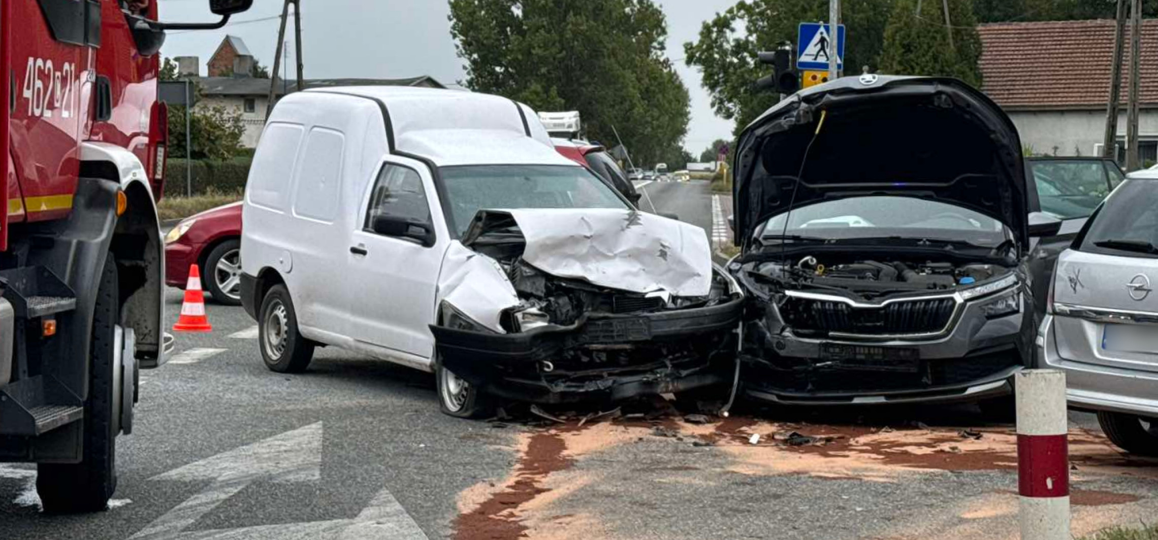 Gmina Inowrocław - Wypadek w Jaksicach. Utrudnienia na drodze do Bydgoszczy