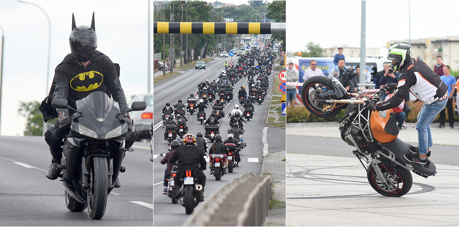 Inowrocław - Motocykliści opanowali miasto. Parada i pokazy