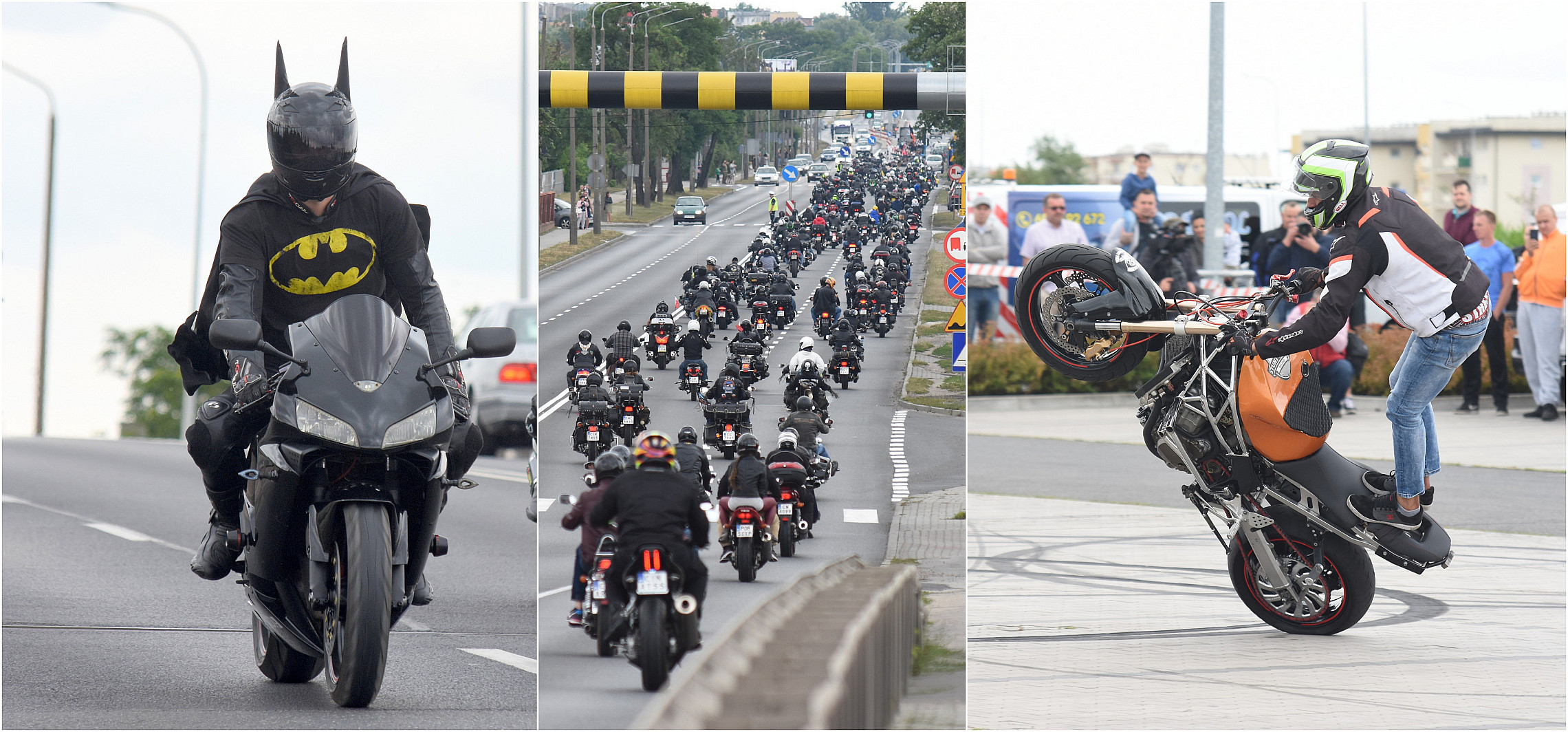 Inowrocław - Motocykliści opanowali miasto. Parada i pokazy