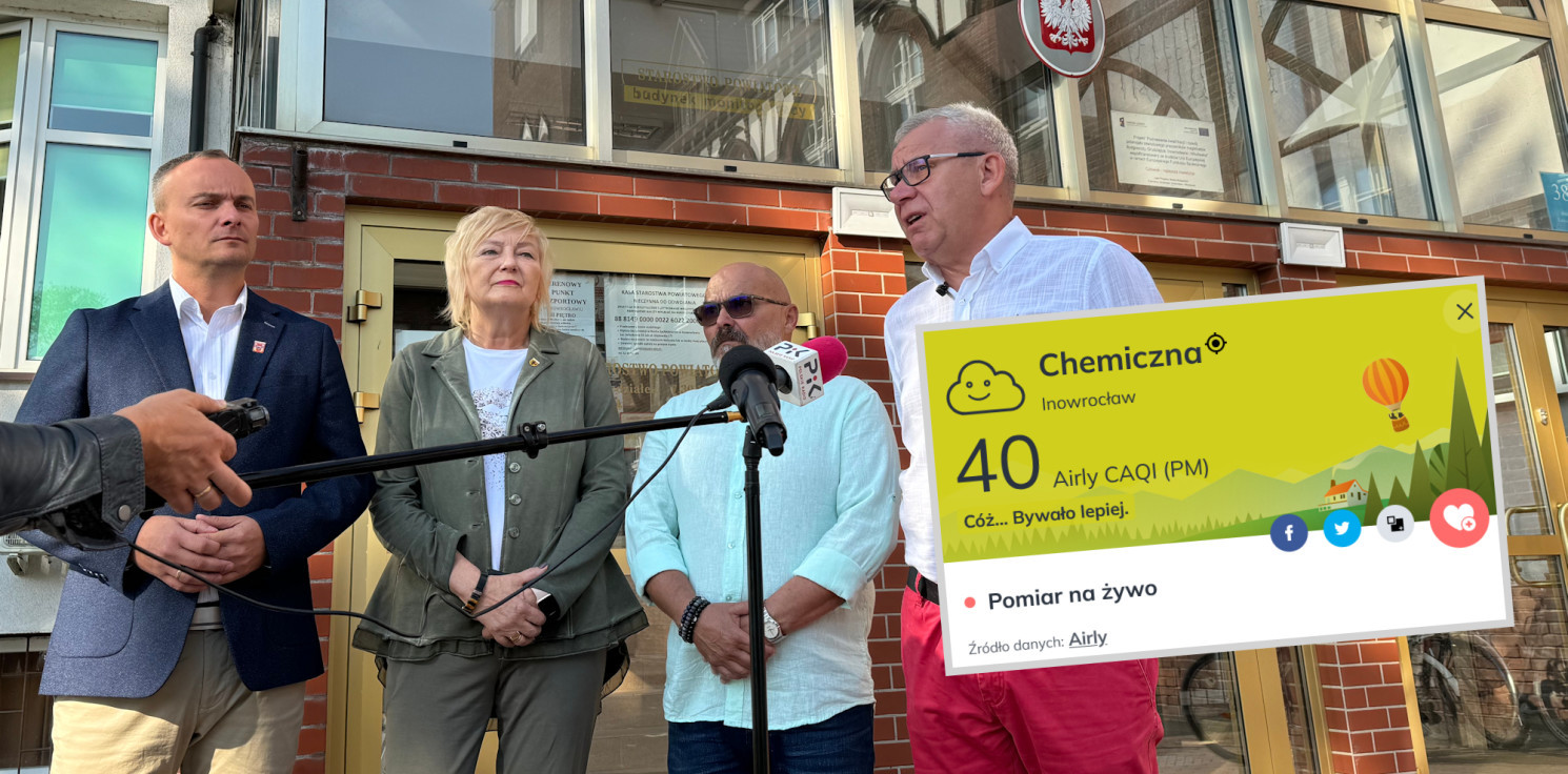 Inowrocław - W Inowrocławiu zamontowano nowe czujniki jakości powietrza