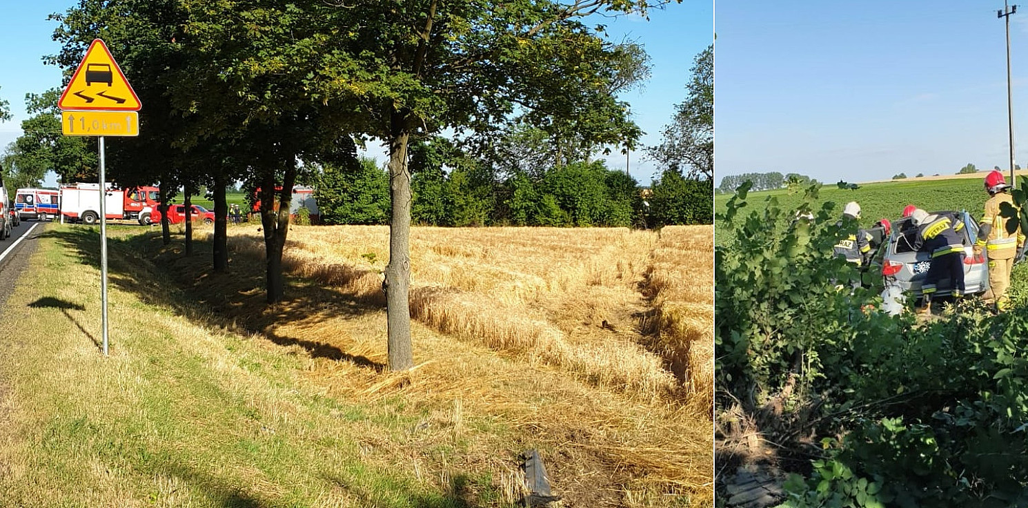 Mogilno - Dwie osoby ranne w wypadku pod Strzelnem