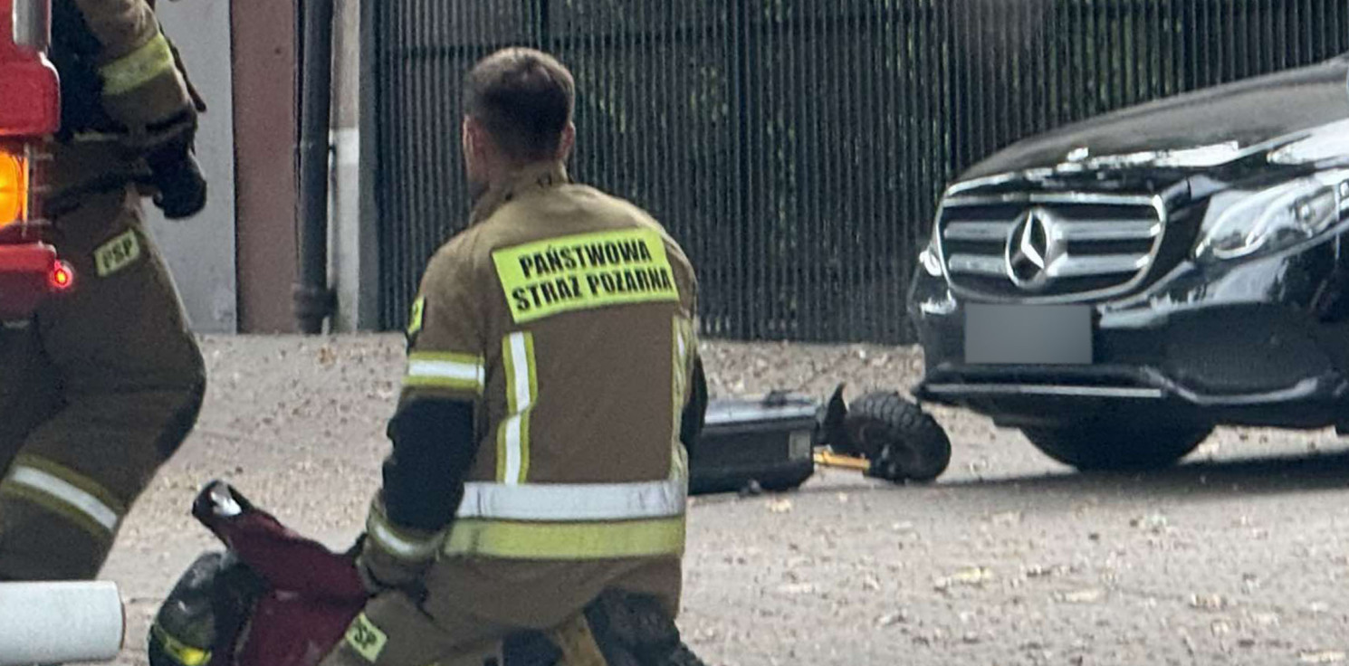 Inowrocław - 85-latek w mercedesie nie ustąpił pierwszeństwa mężczyźnie na hulajnodze