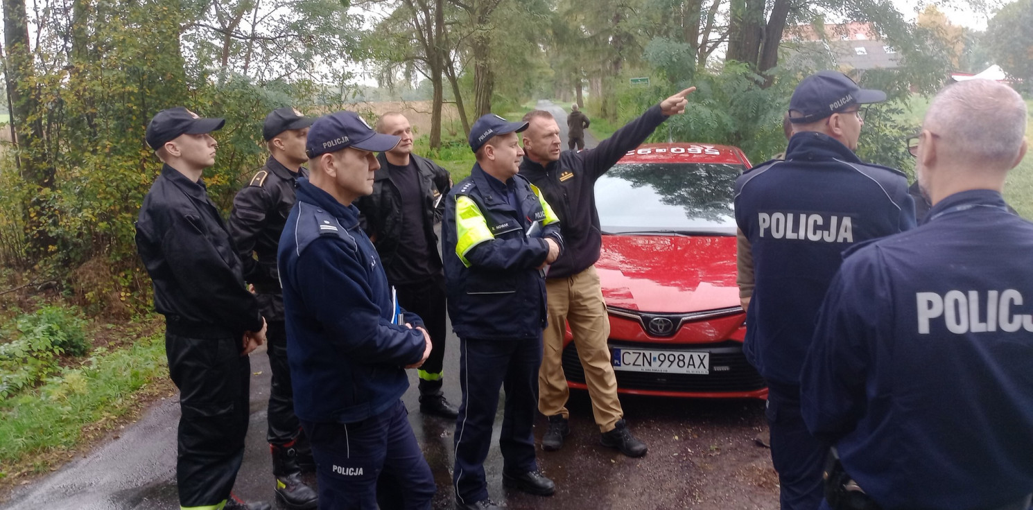 Region - Pożar lasu w wyniku upadku zestrzelonych dronów. Pierwsze takie ćwiczenia służb