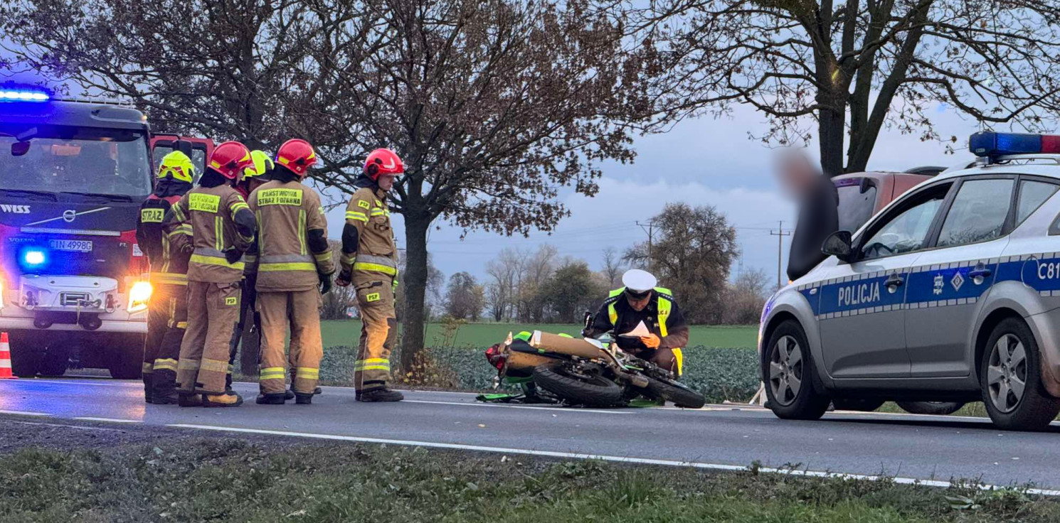 Gniewkowo.online - Wypadek na drodze do Torunia. Ruch wstrzymany