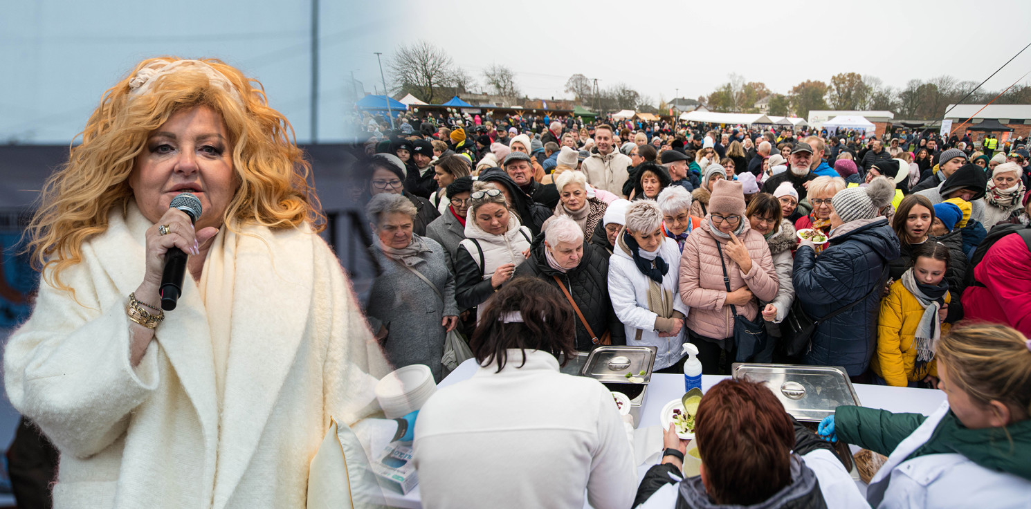 Gmina Inowrocław - Magda Gessler w Łojewie zdradziła przepis na gęsinę