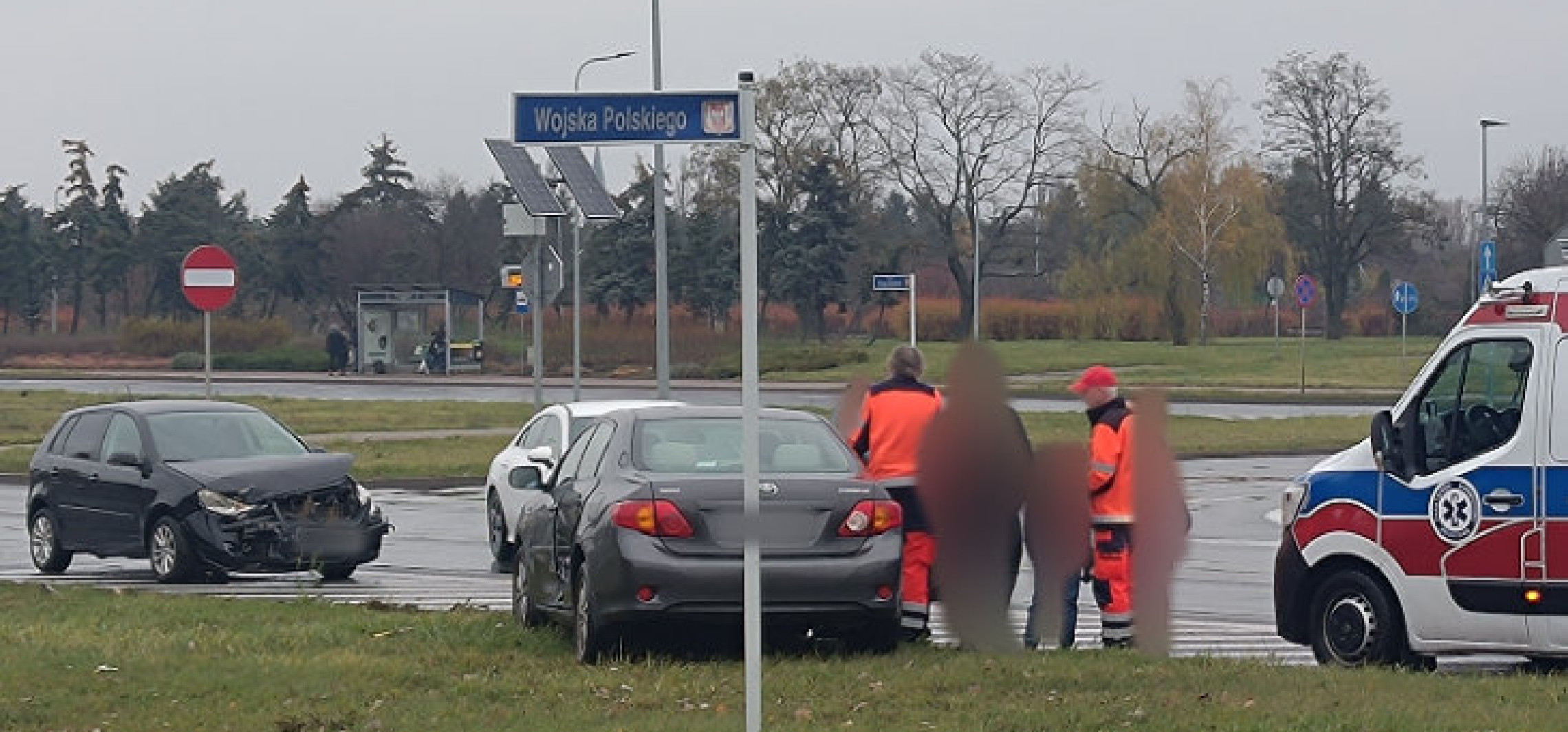 Inowrocław - Osiedle Rąbin. Dwie kolizje na jednej ulicy