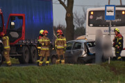 Zderzenie trzech pojazdów koło Gniewkowa