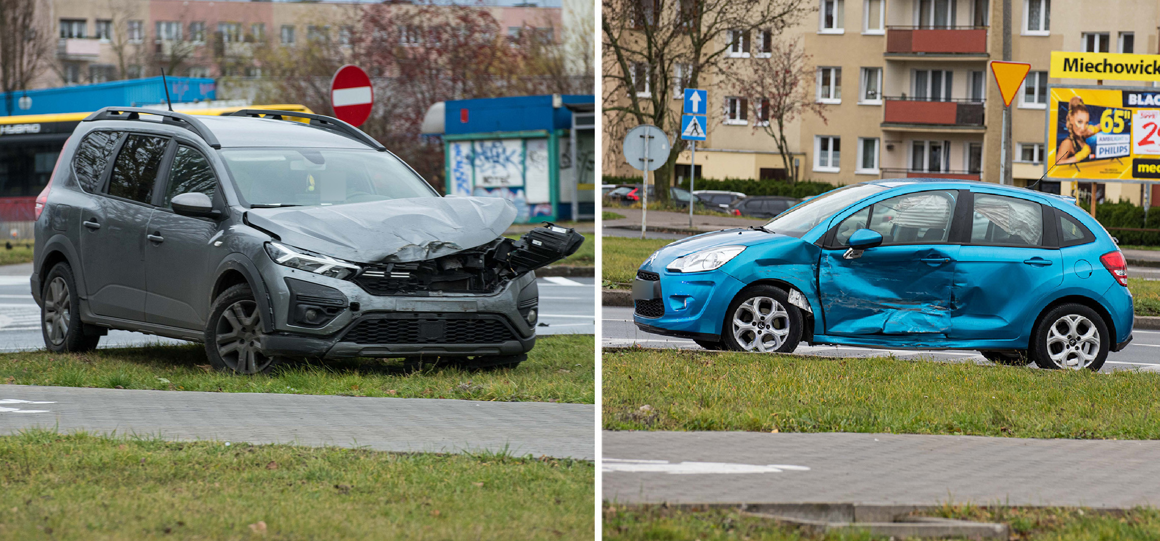 Inowrocław - Dwa samochody zderzyły się na Rąbinie