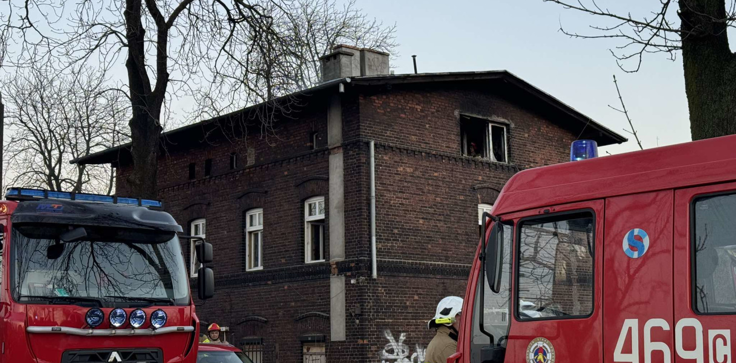 Inowrocław - Pożar przy Magazynowej. Zamknęli drogę