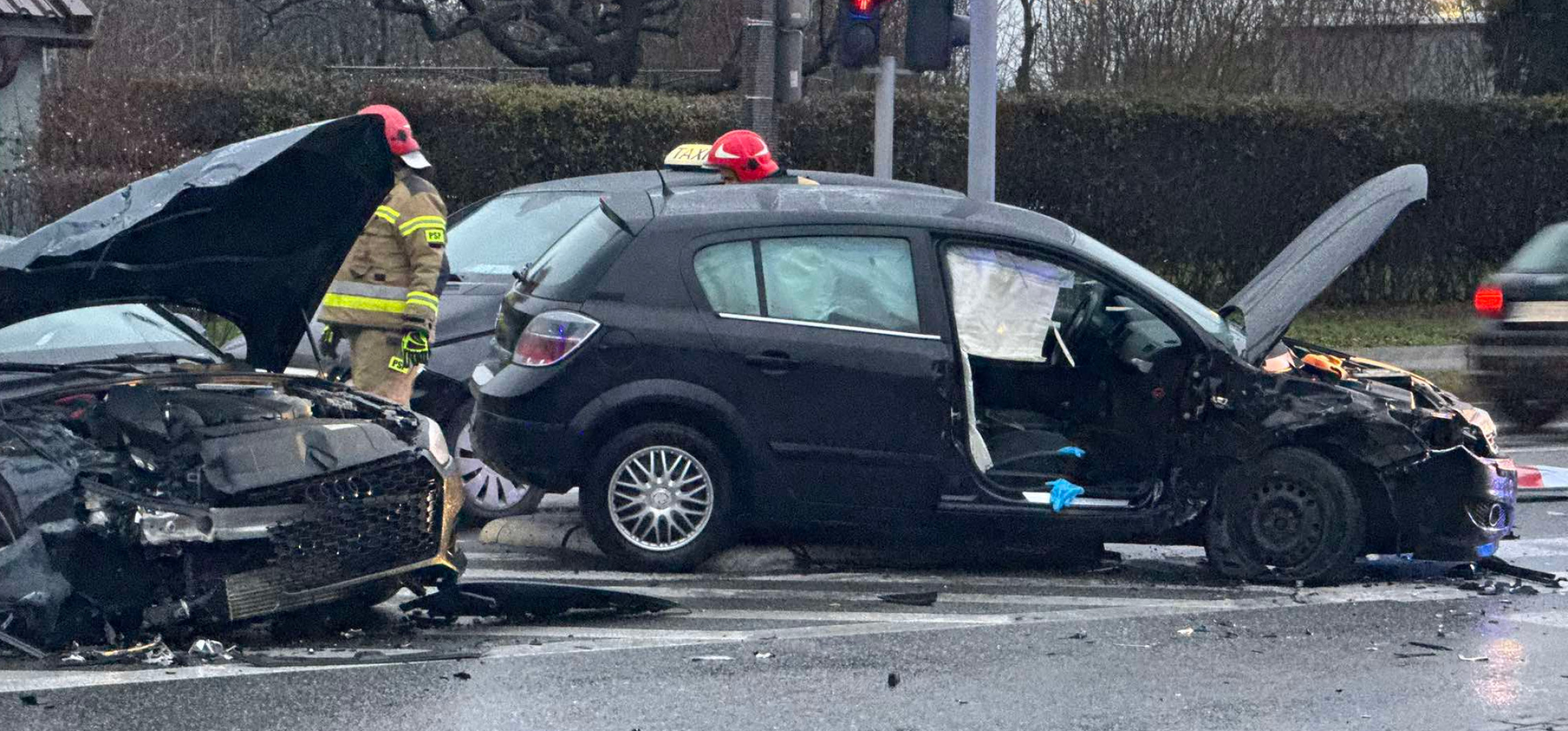 Inowrocław - Groźna kraksa na "górce" w Mątwach