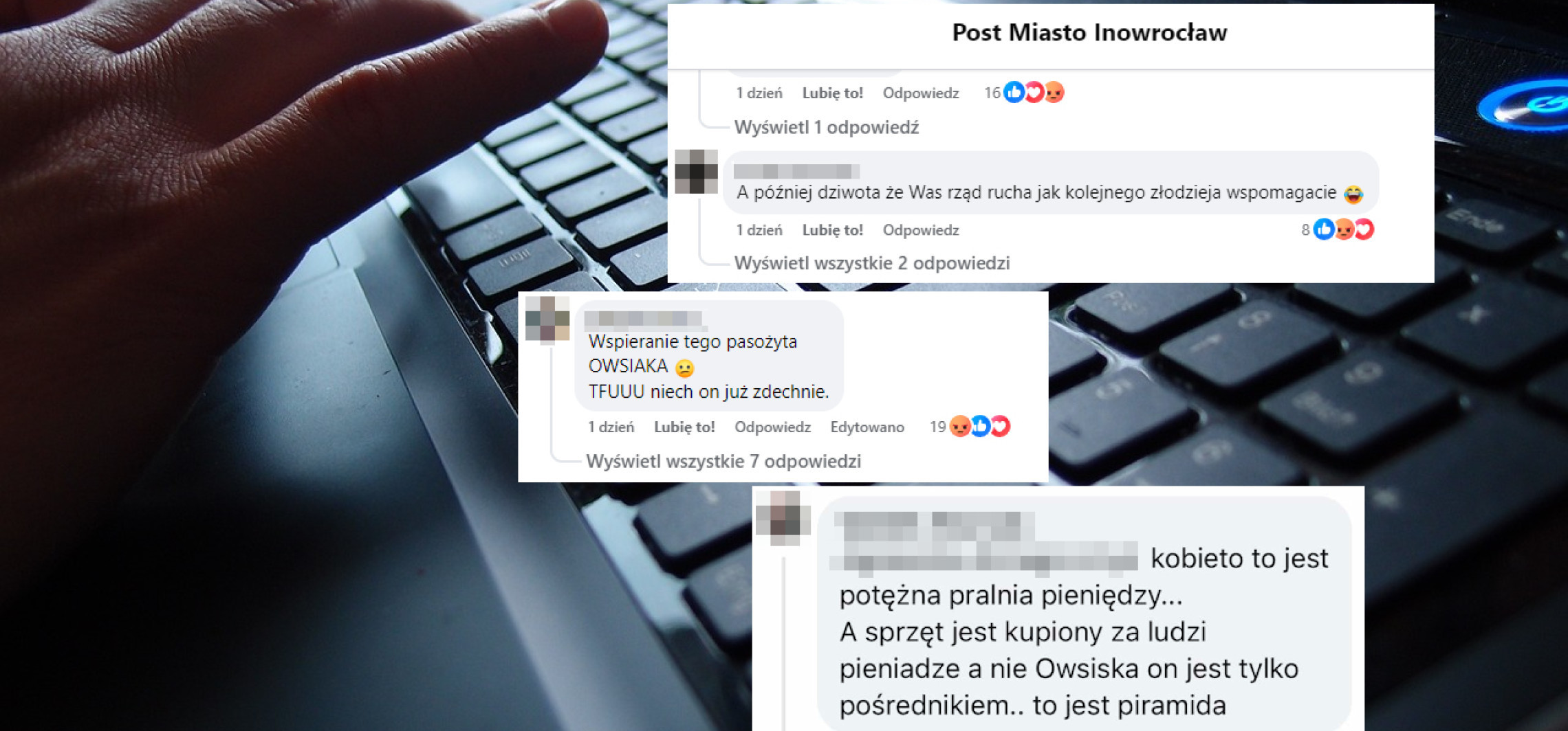 Inowrocław - Jurek Owsiak otrzymuje groźby. Hejt na WOŚP także we wpisach na fanpage'u Urzędu Miasta Inowrocławia