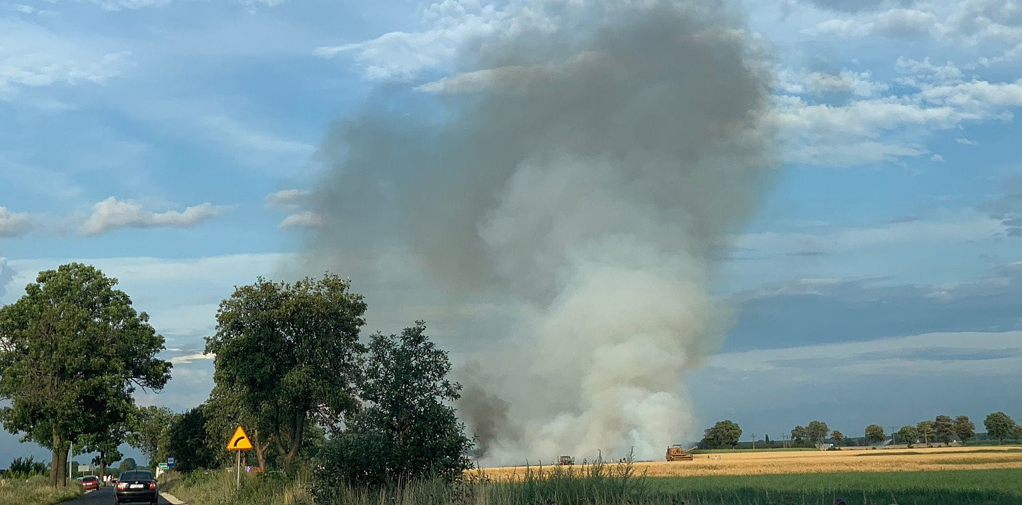 Region - Znów płonęło zboże. Pożar w Jacewie