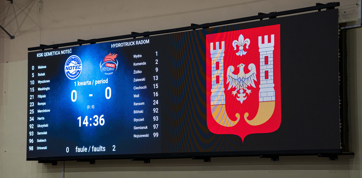 Inowrocław -   W rąbińskiej hali jest już nowa tablica wyników