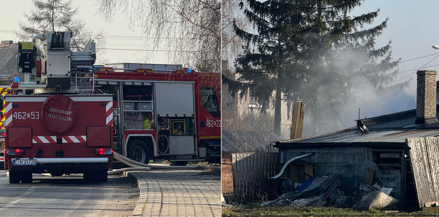 Gmina Inowrocław - Pożar budynku pod Inowrocławiem