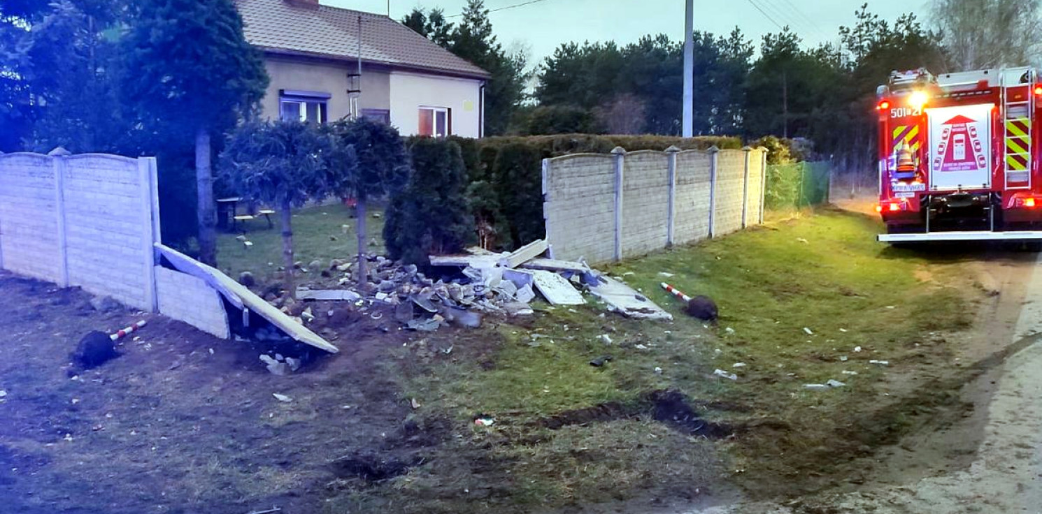 Region - Zasłabł za kółkiem i uderzył w ogrodzenie