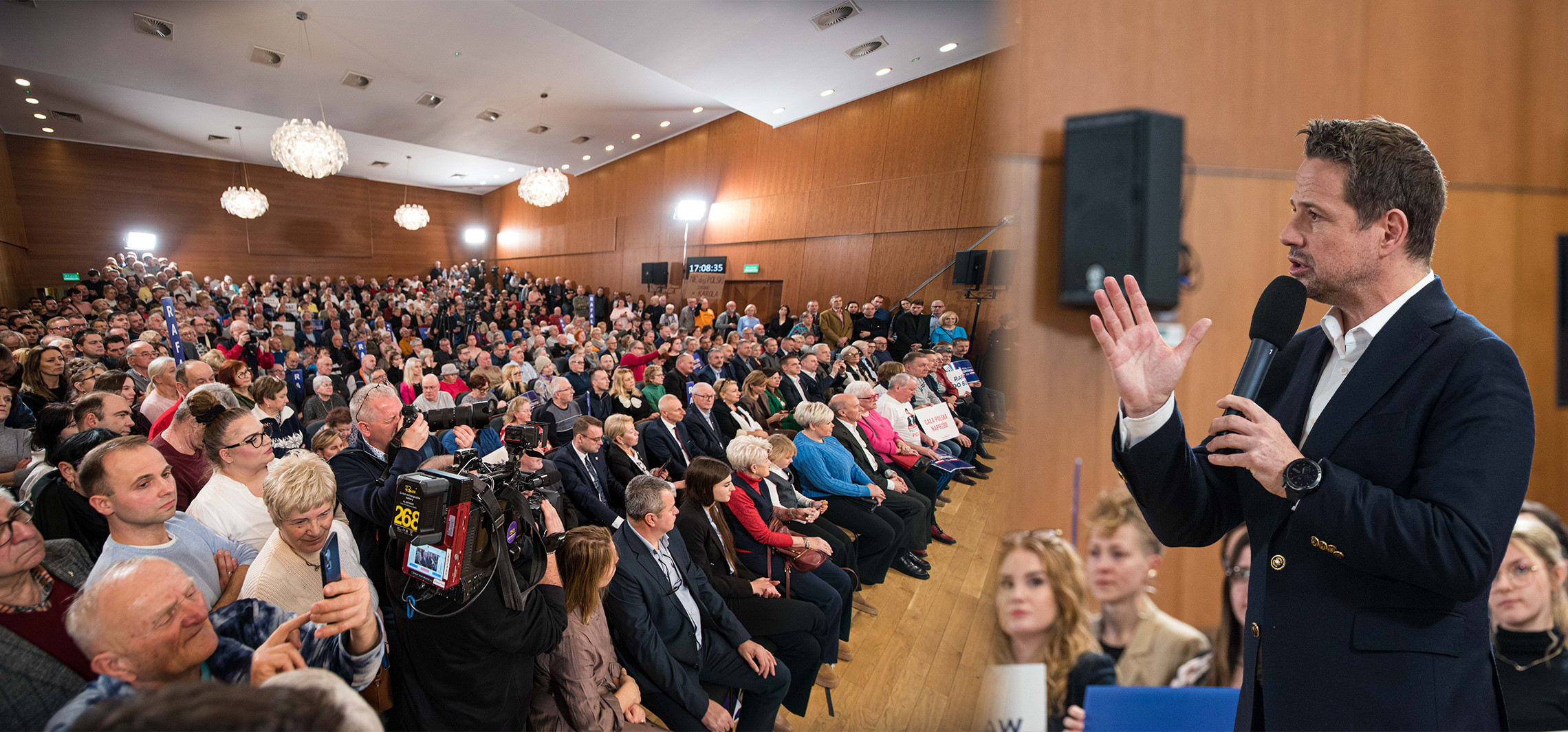 Inowrocław - Trzaskowski w Inowrocławiu: takich tłumów się nie spodziewałem